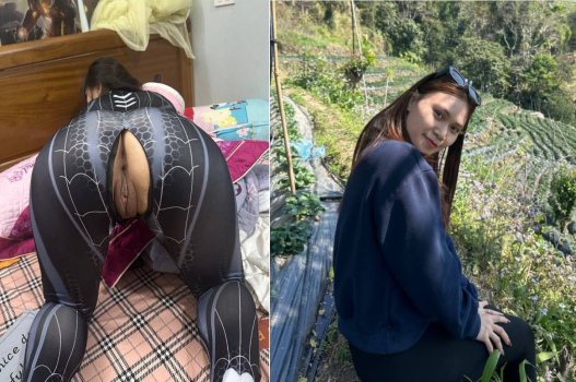 Em mặc quần lộ bím cho dễ chịch