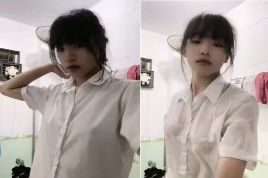 Nữ sinh tắm cũng muốn bạn trai biết